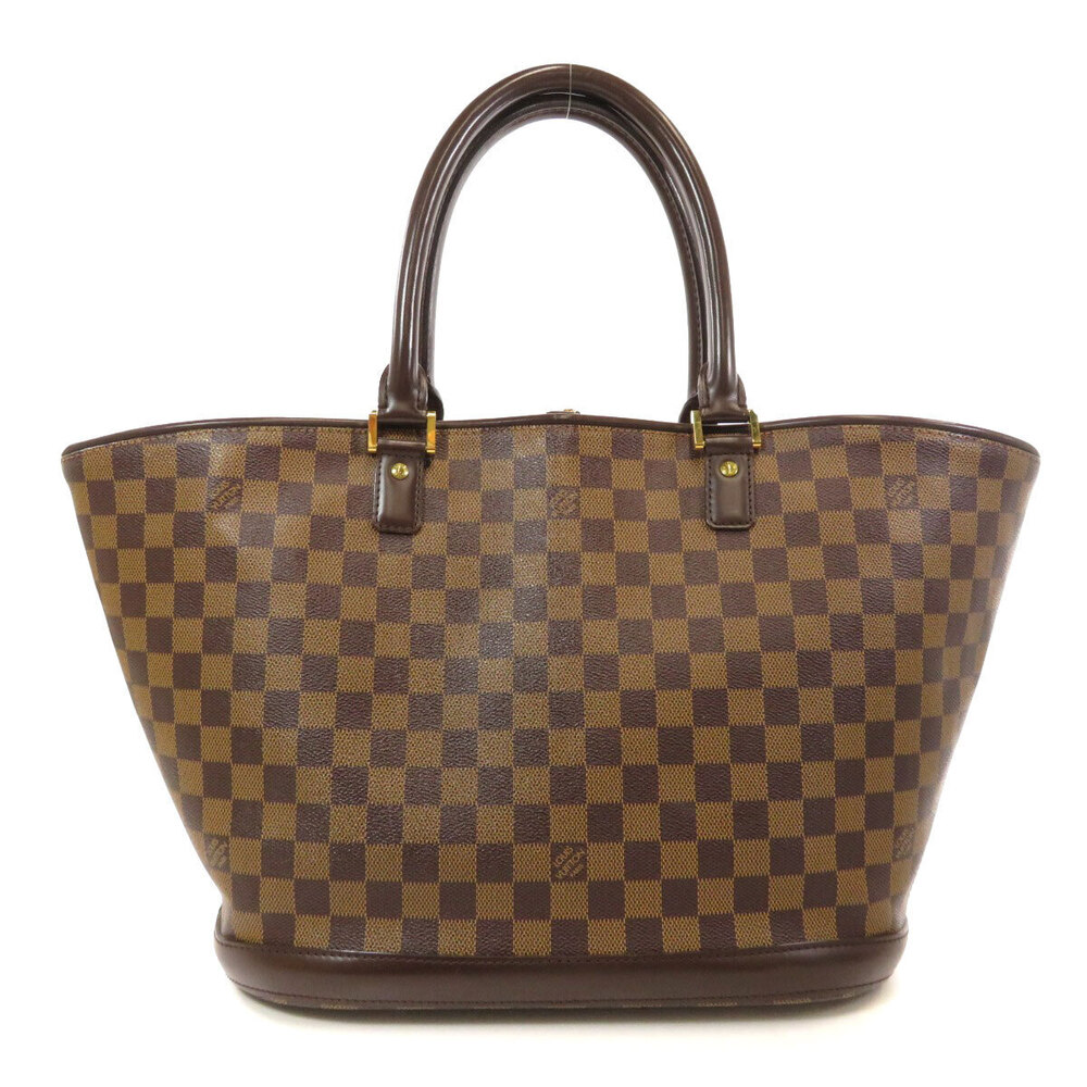 Louis Vuitton Manosque Ebene Damier Tote Bag Brown Canvas Brown